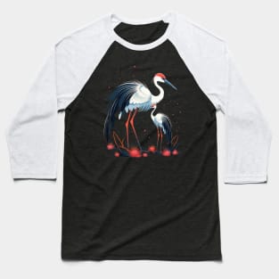 Whooping Crane Mothers Day Baseball T-Shirt